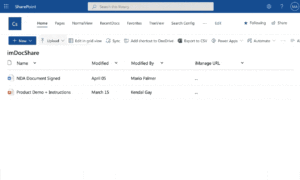 SharePoint to iManage Cloud